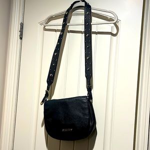 Michael Kors cross body purse, black with gold hardware